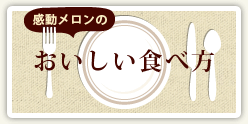 感動メロンのおいしい食べ方